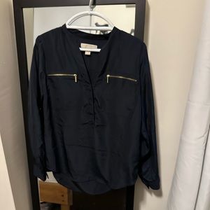Navy Michael Kors blouse